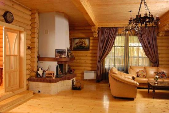 интерьер деревянного дома